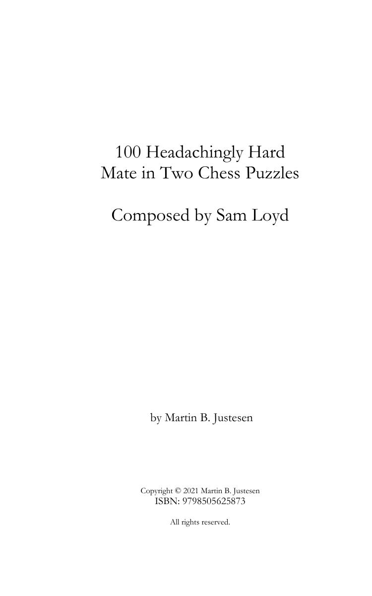 100 Headachingly Hard Chess Problems