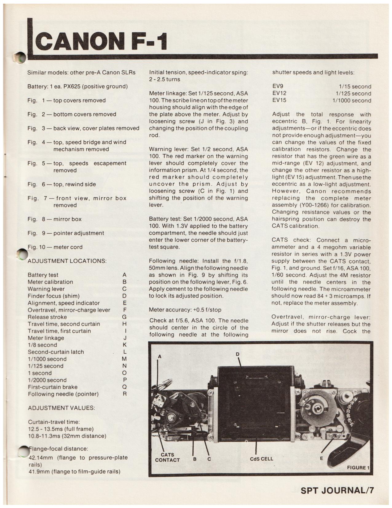 Canon F1 1970s