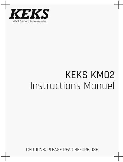 KEKS KM02 Light Meter Manual