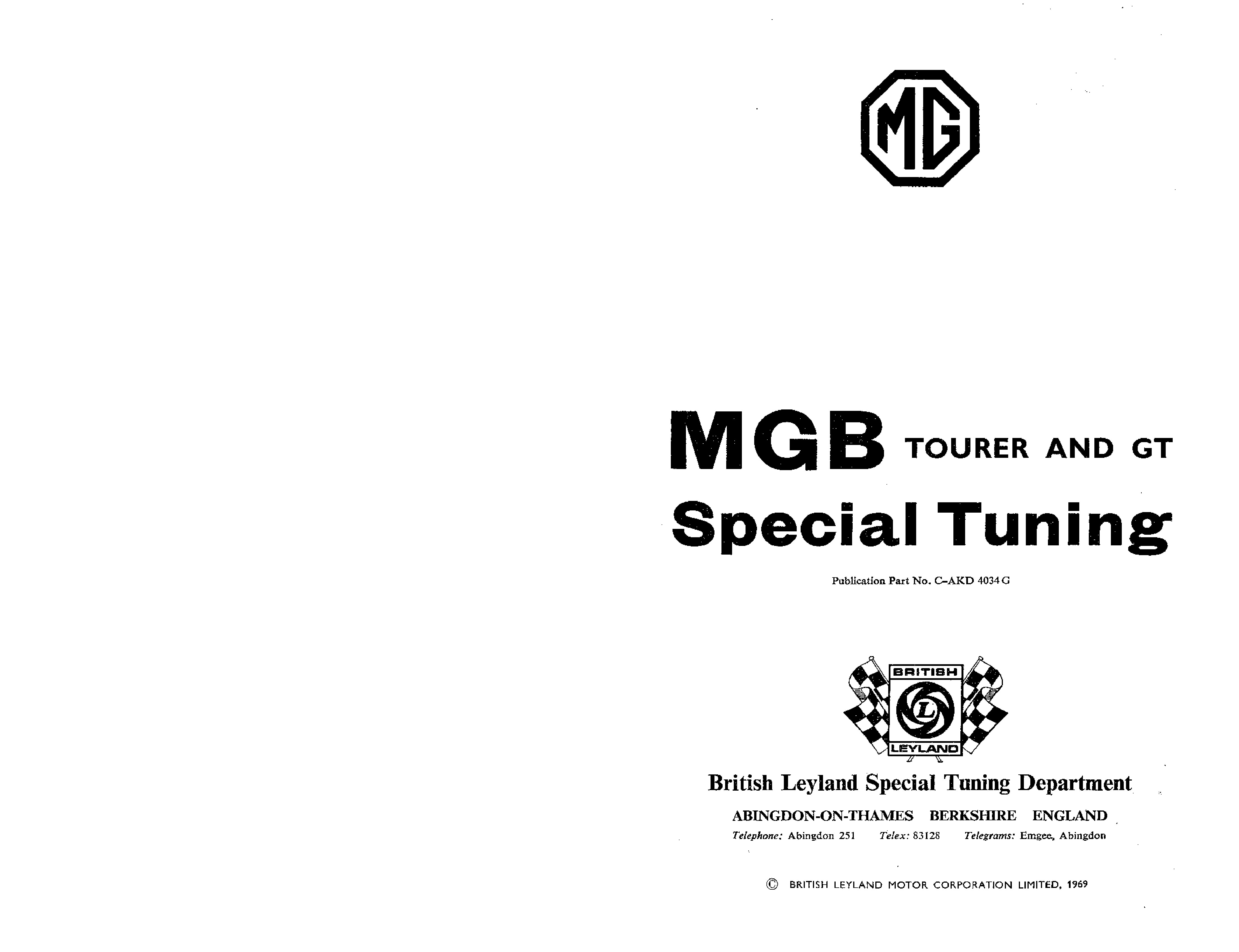 MGB Special Tuning