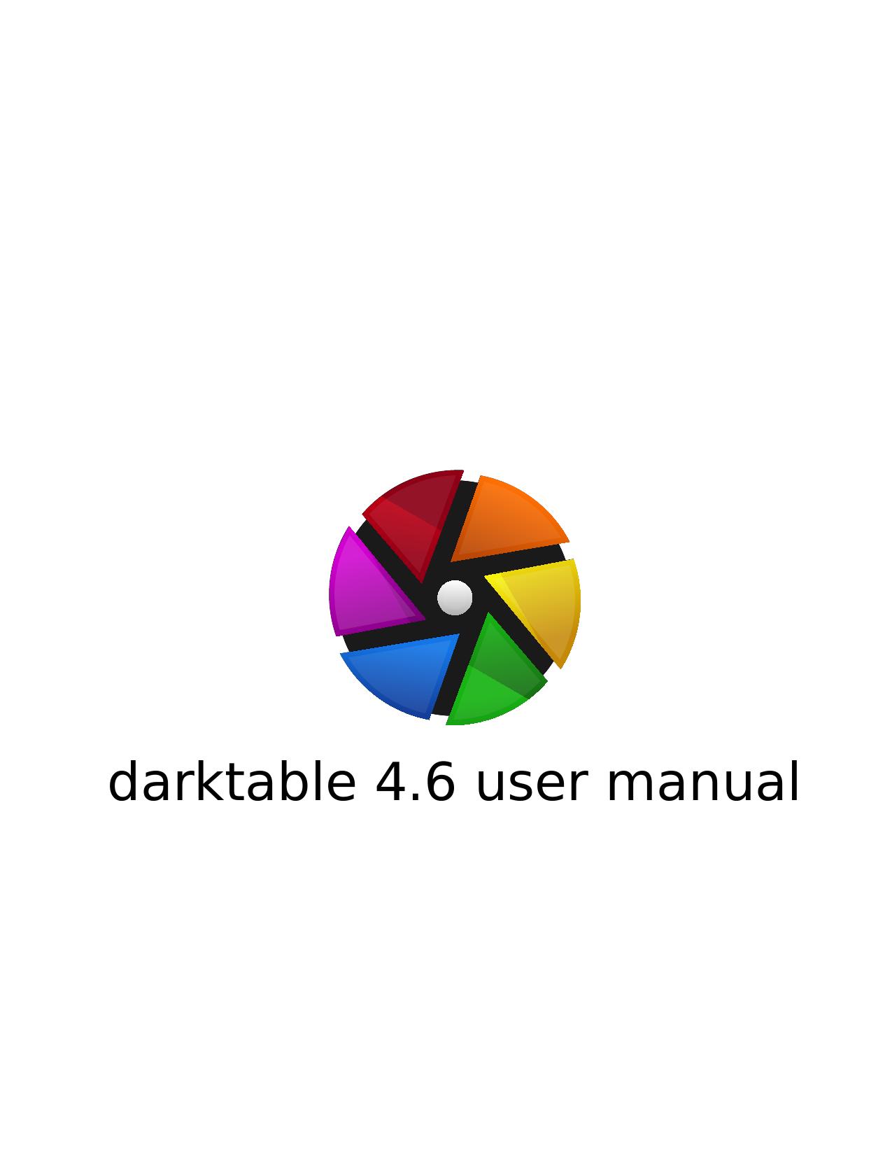 Darktable 4.6 User Manual