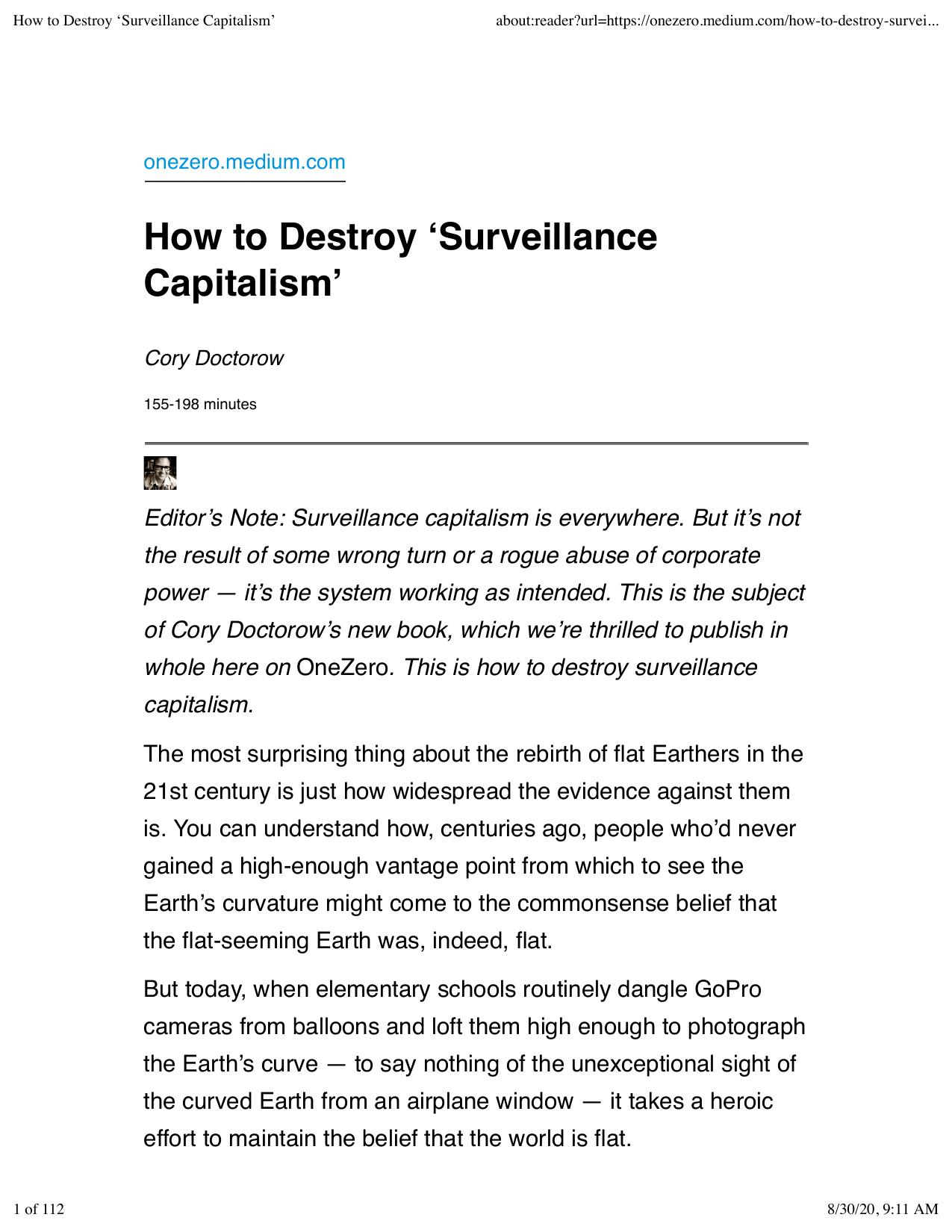 How to Destroy ‘Surveillance Capitalism’