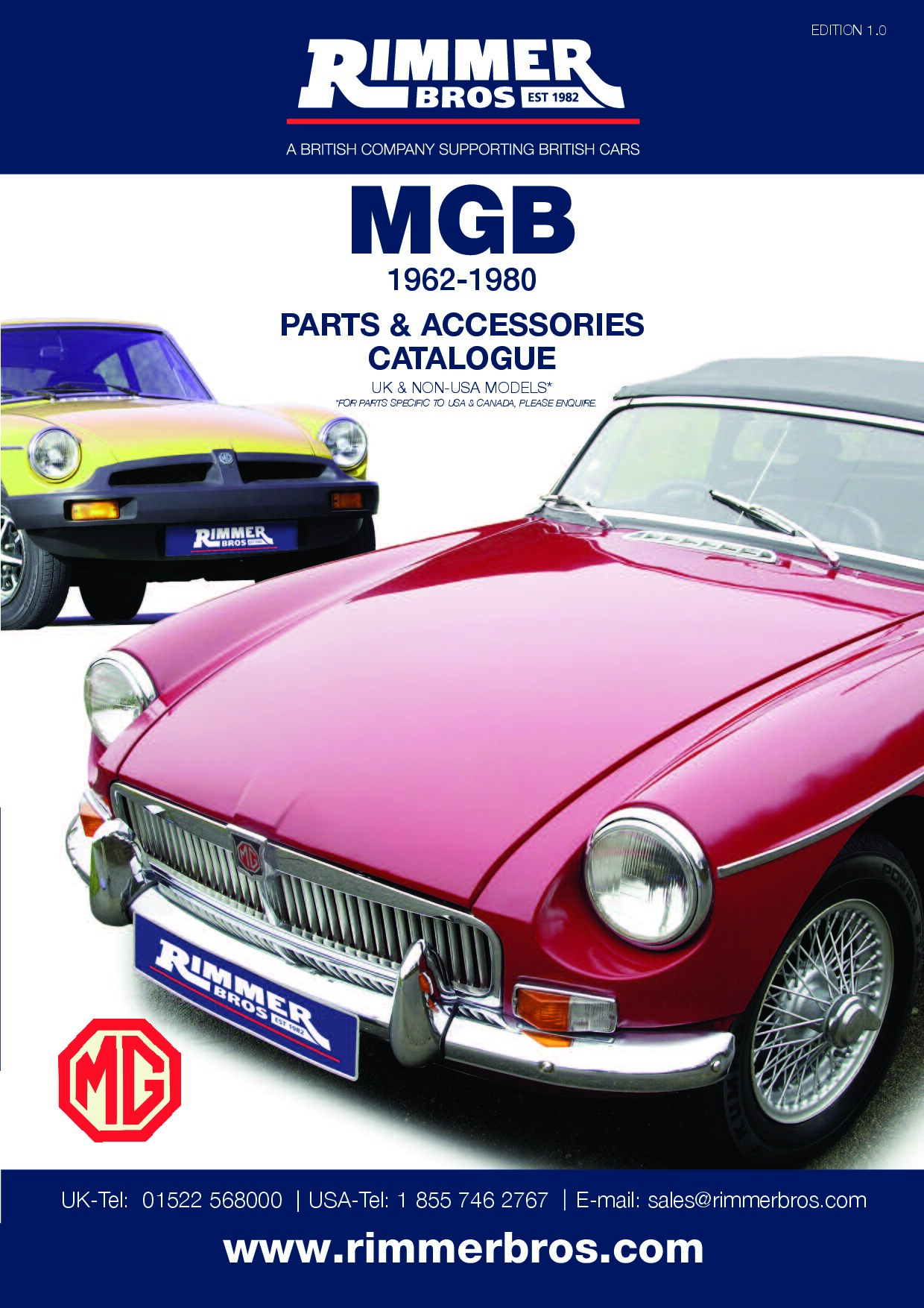 Rimmer MGB Catalog 2019