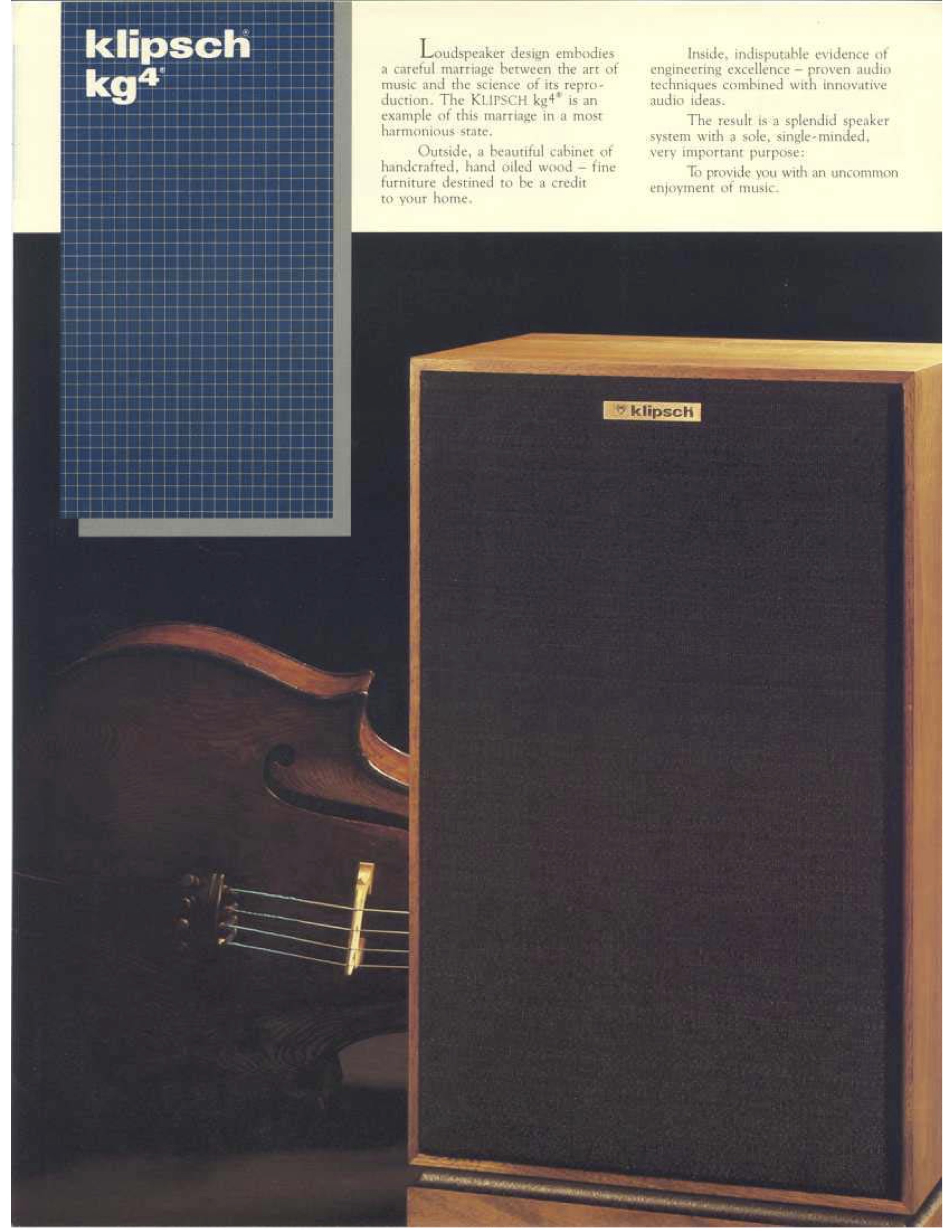 Klipsch KG-4 Spec-Sheet
