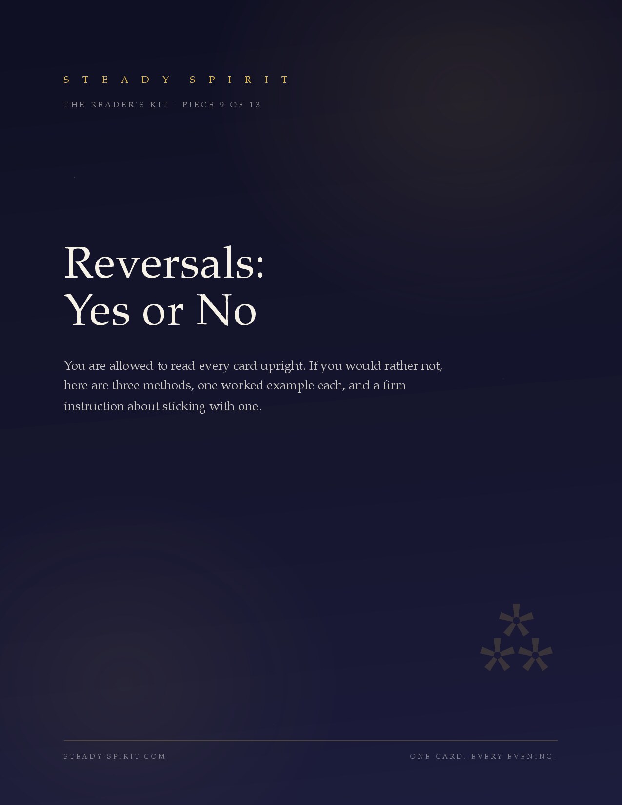 Reversals: Yes or No